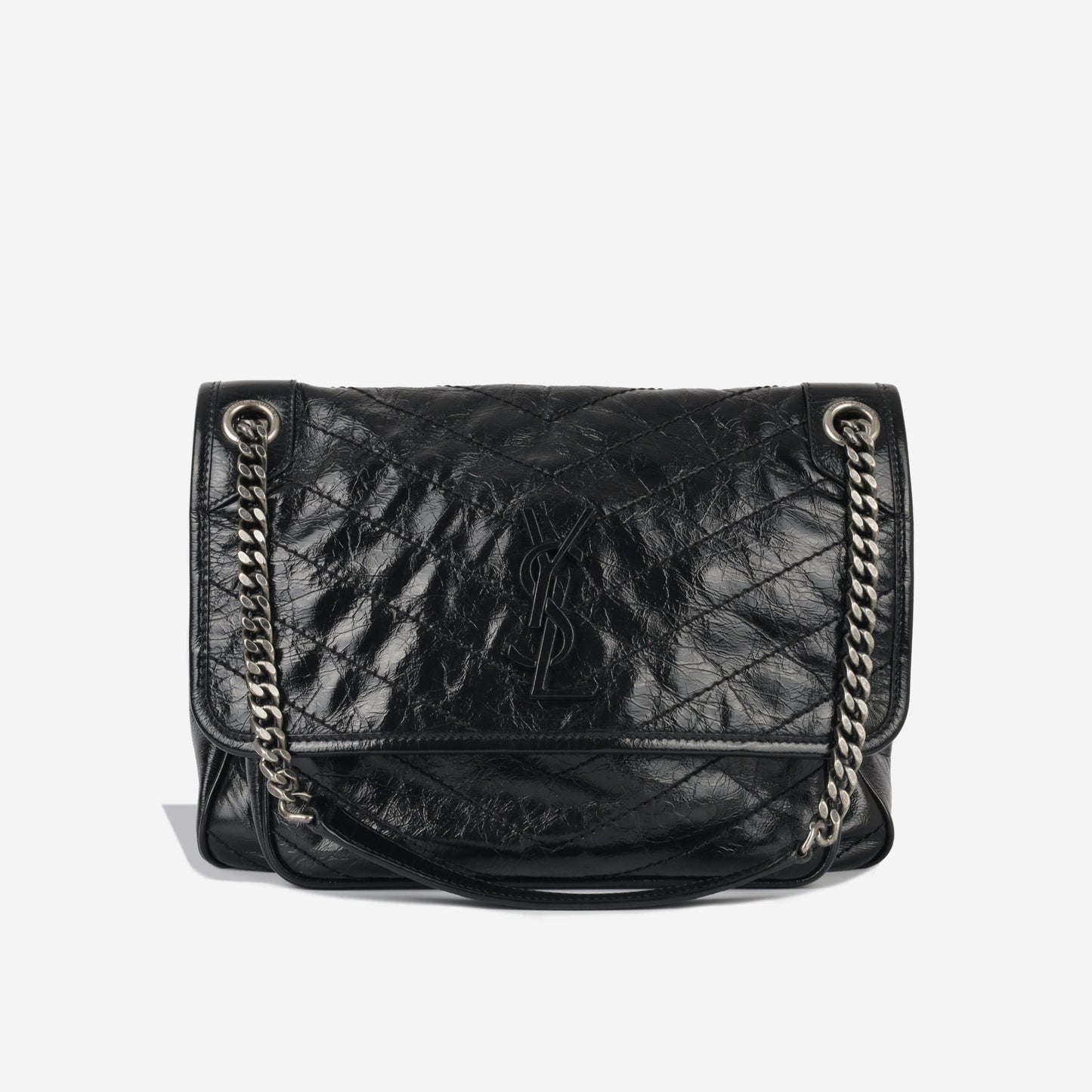 Saint Laurent Niki Calfskin Black Shoulder Bag