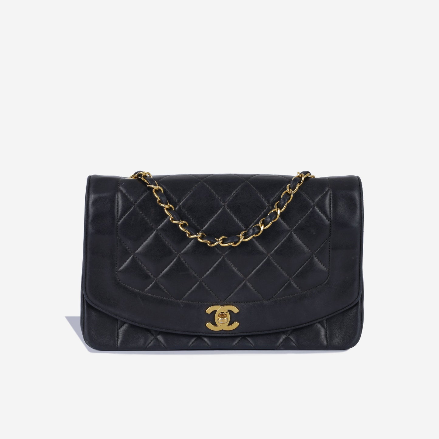 Chanel Classic Flap Lambskin Black Shoulder Bag Style 299