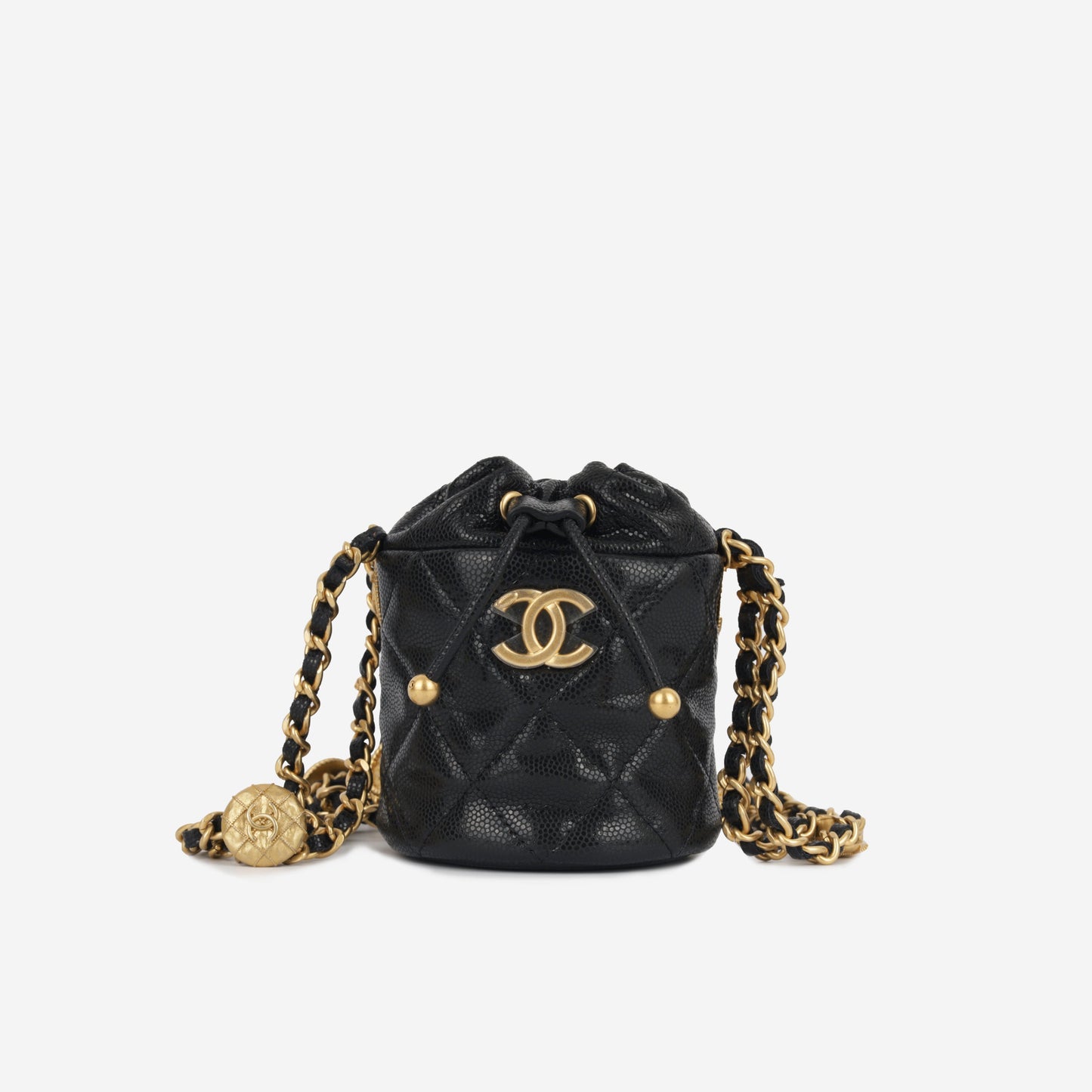 Chanel Vanity Caviar Black Clutch Style 12