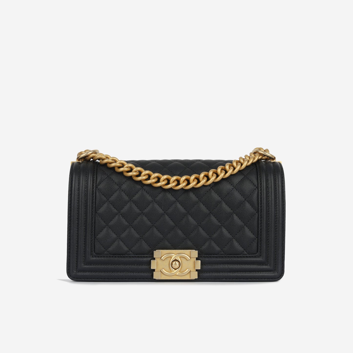 Chanel Boy Bag Caviar Black Shoulder Bag Style 9