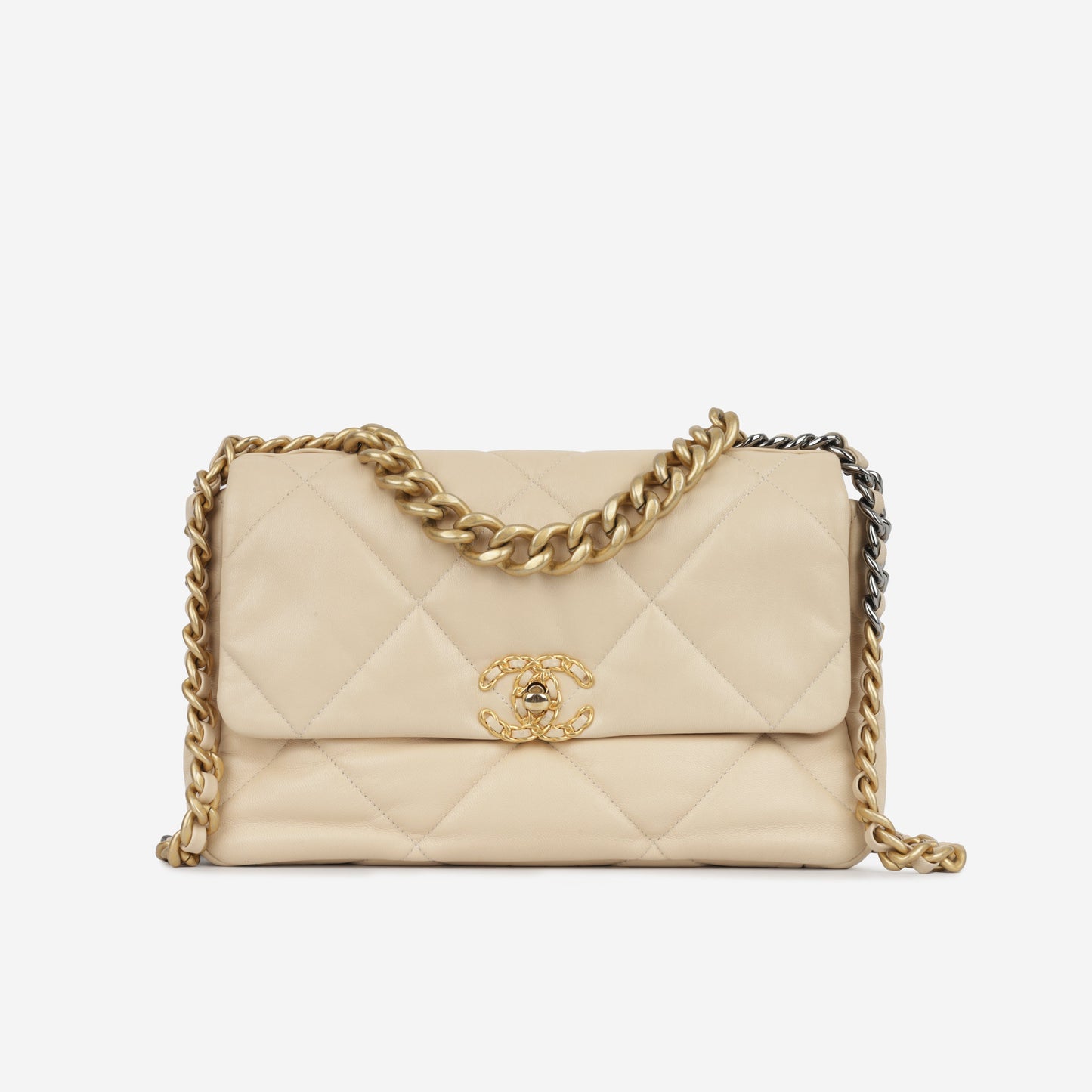 Chanel Chanel 19 Lambskin Black Shoulder Bag Style 30