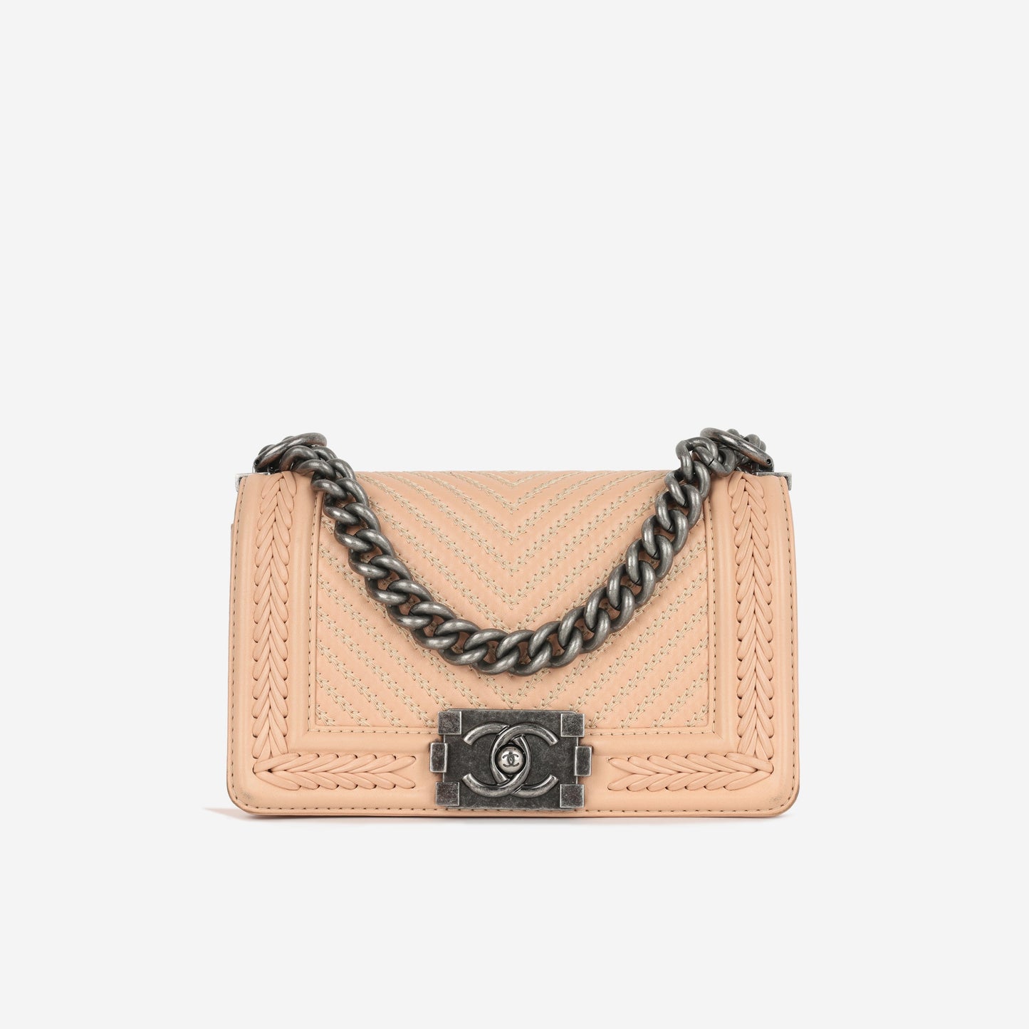 Chanel Boy Bag Lambskin Black Shoulder Bag Style 57