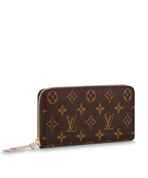 Louis Vuitton Clemence Wallet Monogram Rose Ballerine
