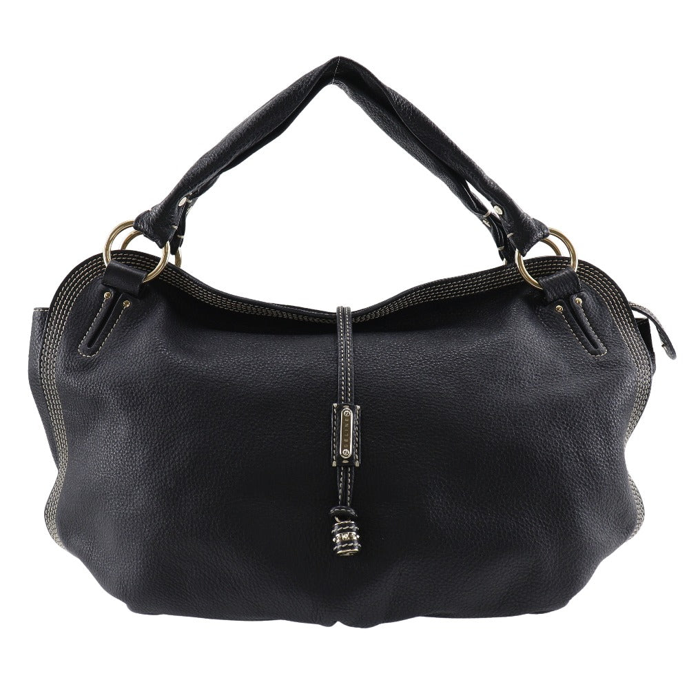 CELINE Tote Bag leather black Women