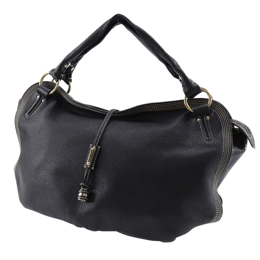 CELINE Tote Bag leather black Women
