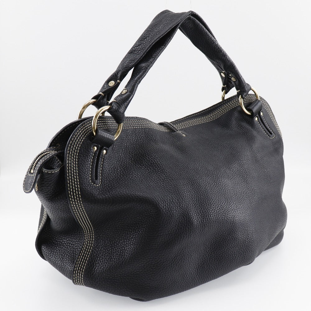 CELINE Tote Bag leather black Women