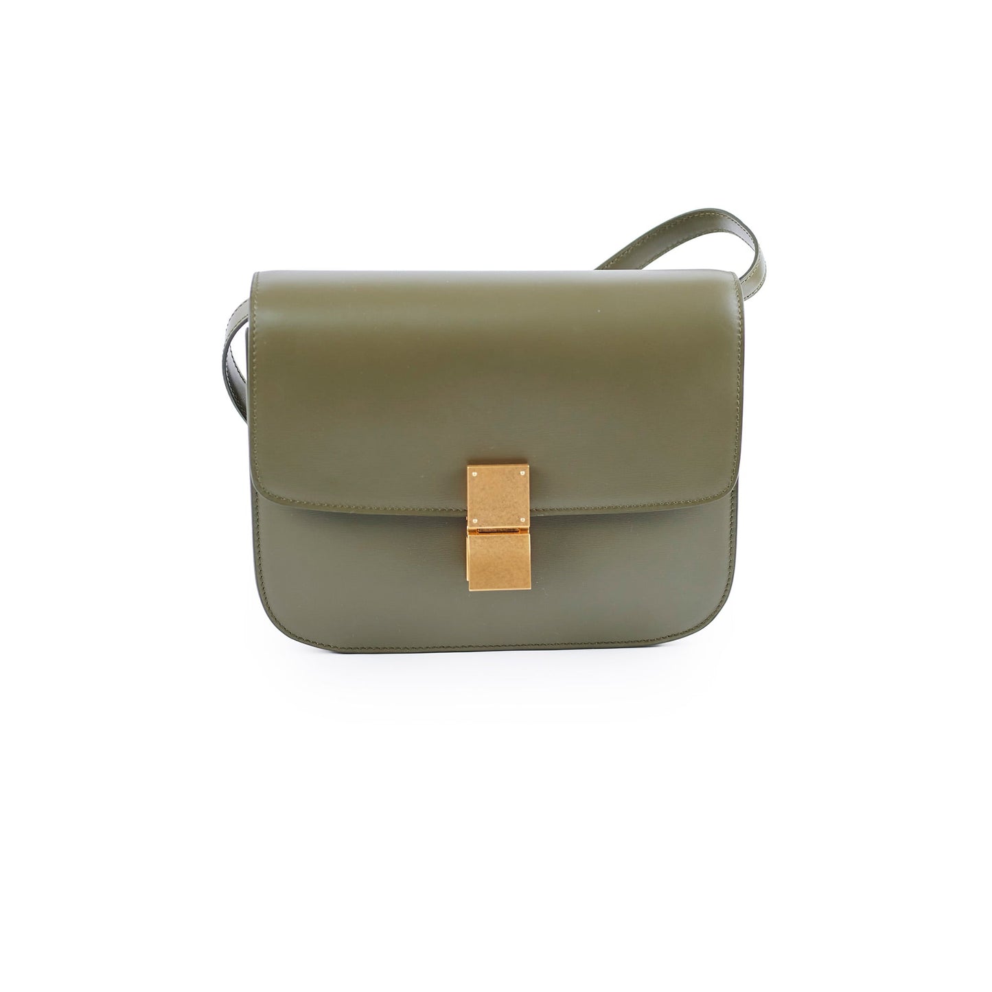 Luxury CELINE Medium Box Bag Olive