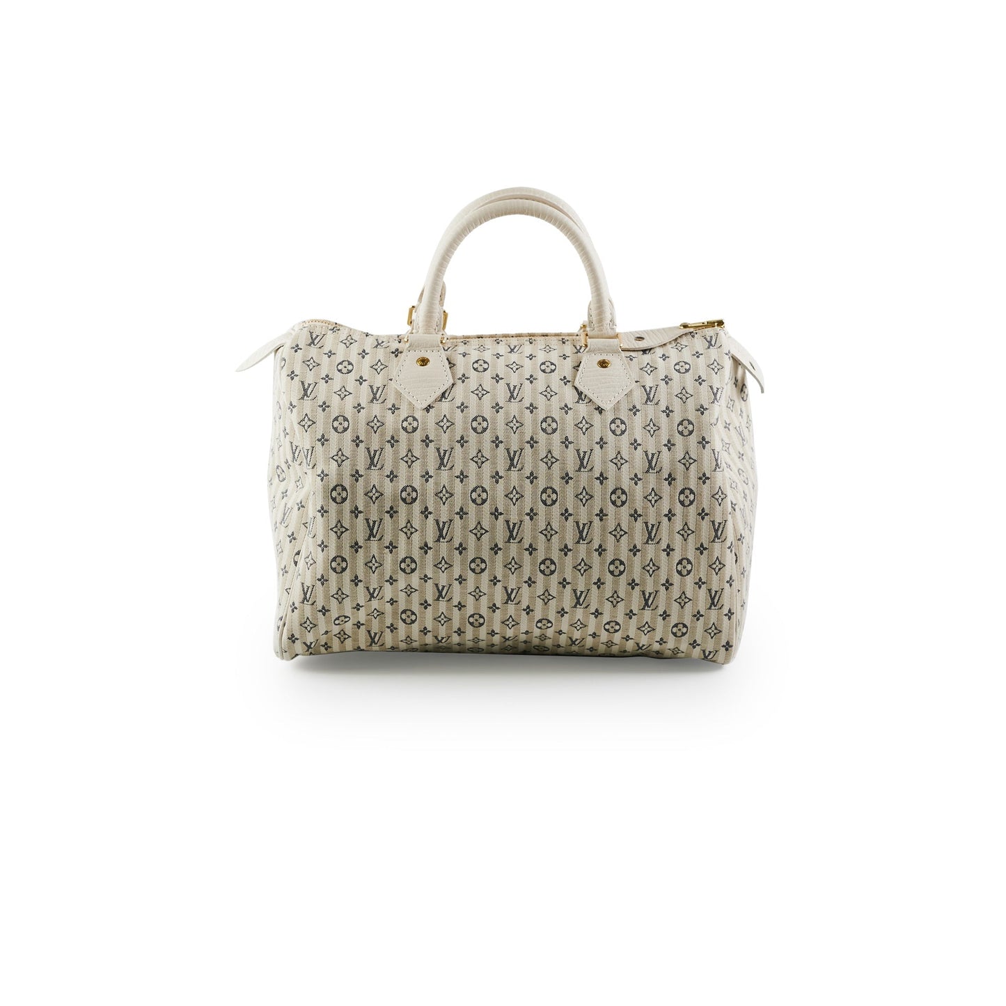 Louis Vuitton 30 White Denim Monogram Bag