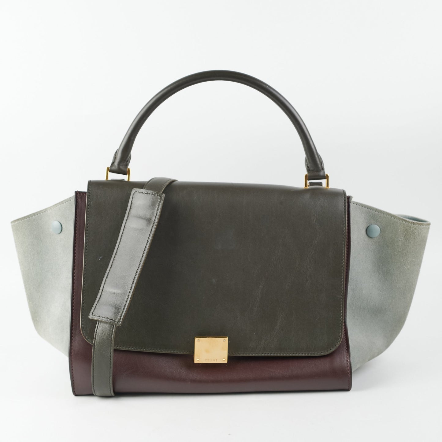 Luxury CELINE Trapeze Two Toned Bag