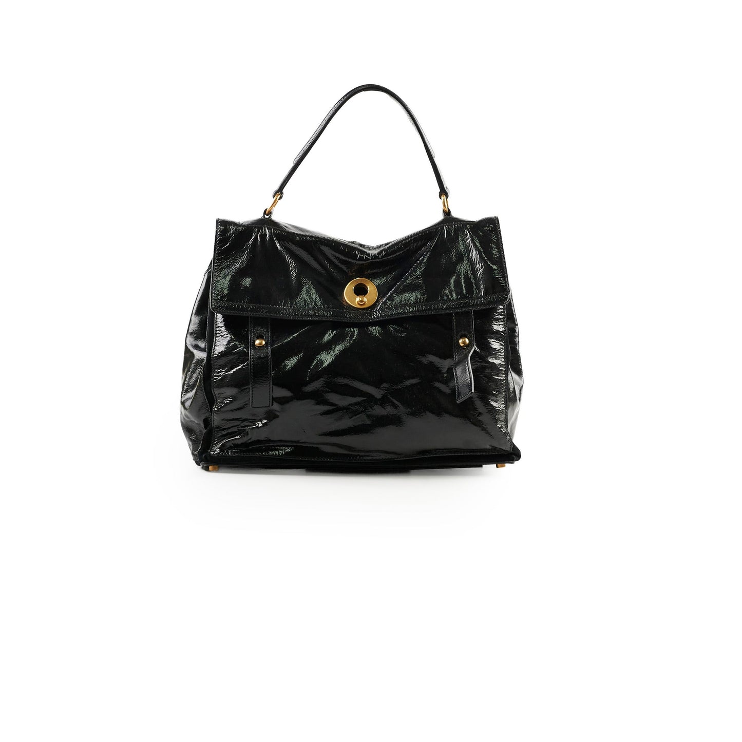 Saint Laurent Suede Black Handbag