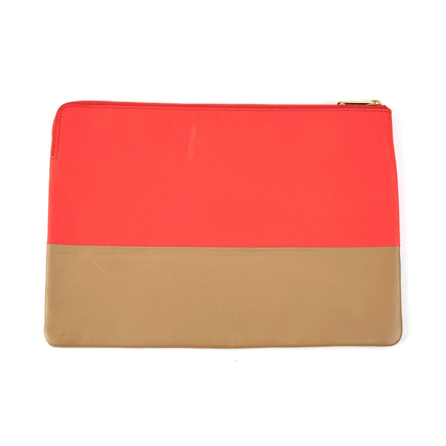 Luxury CELINE Pouch Red/Taupe