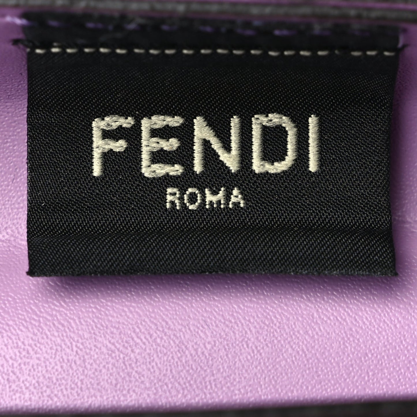 Fendi Recycled Plastic Vitello Liberty Matte Medium Fendi Basket Violetta