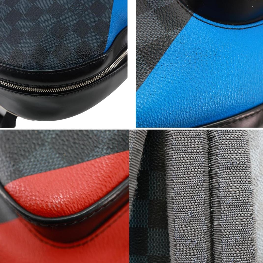 LOUIS VUITTON Josh America's Cup Regatta Damier Cobalt Canvas Backpack Blue