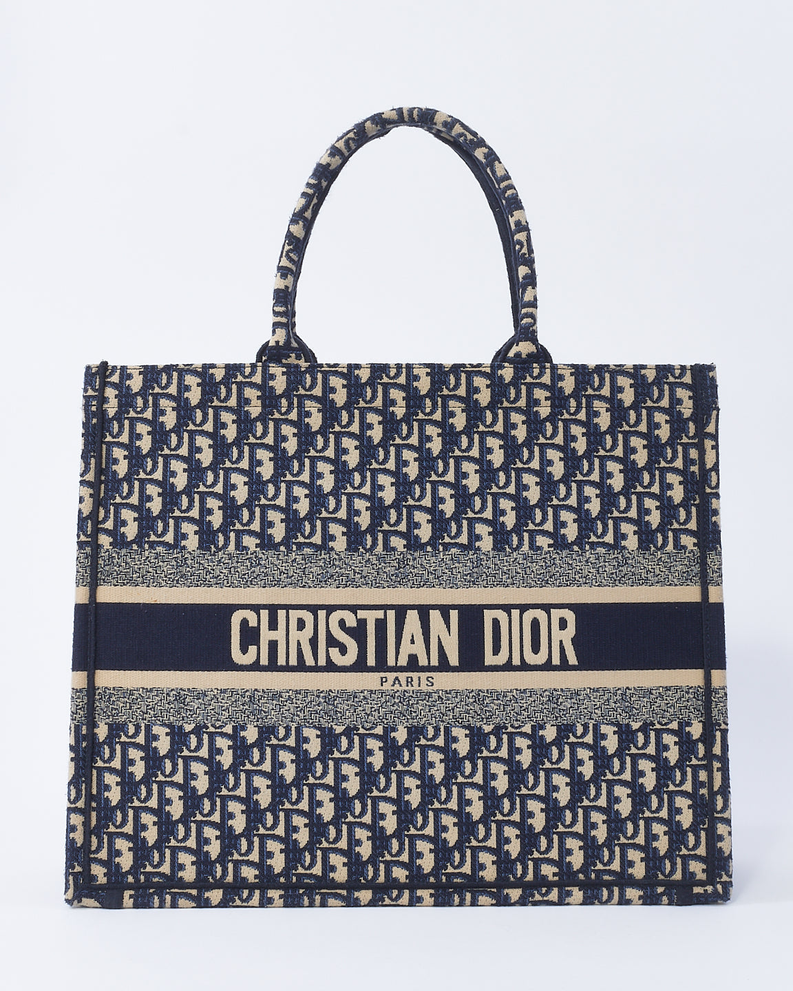 Dior Book Tote Leather Canvas Tote