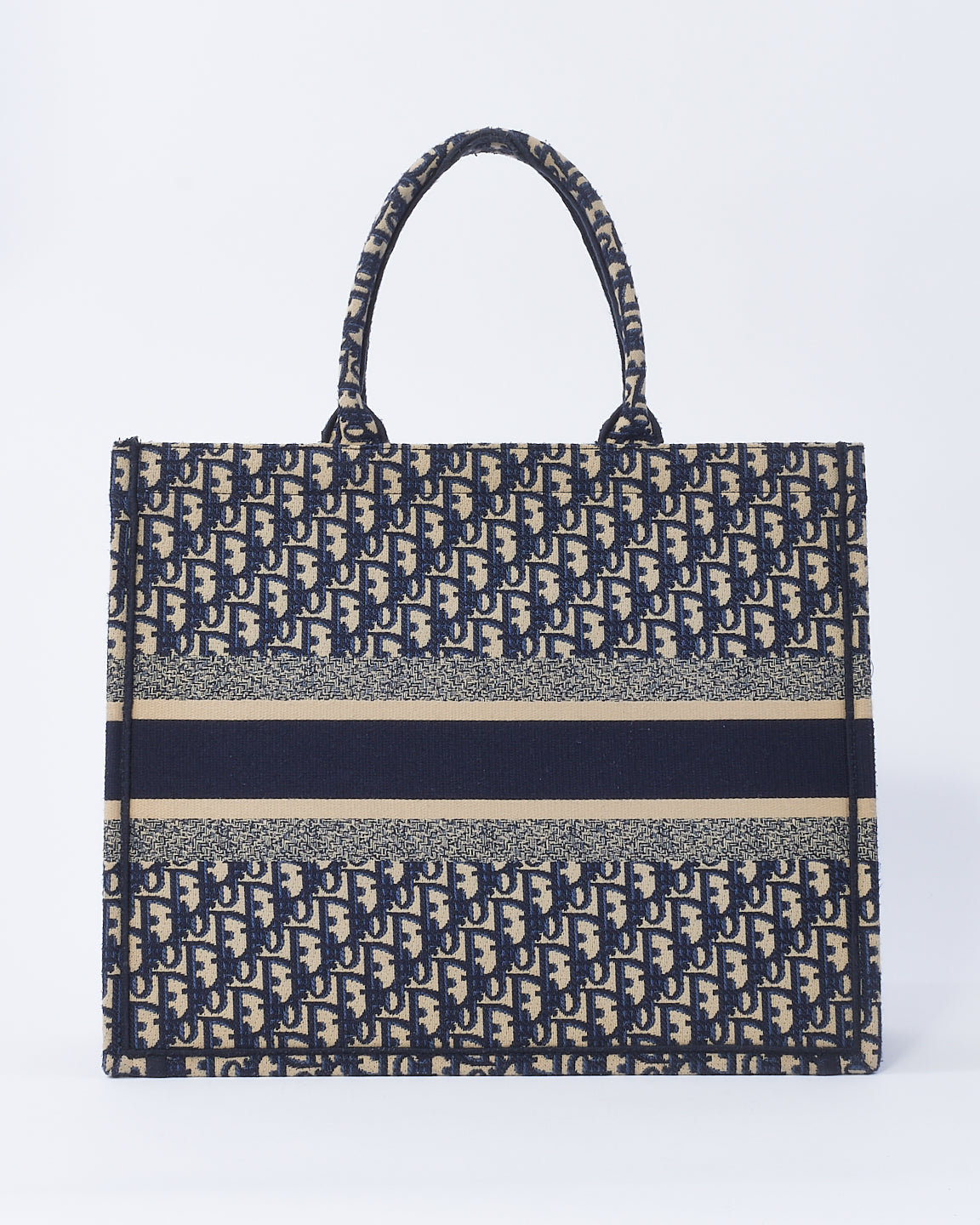 Dior Book Tote Leather Canvas Tote