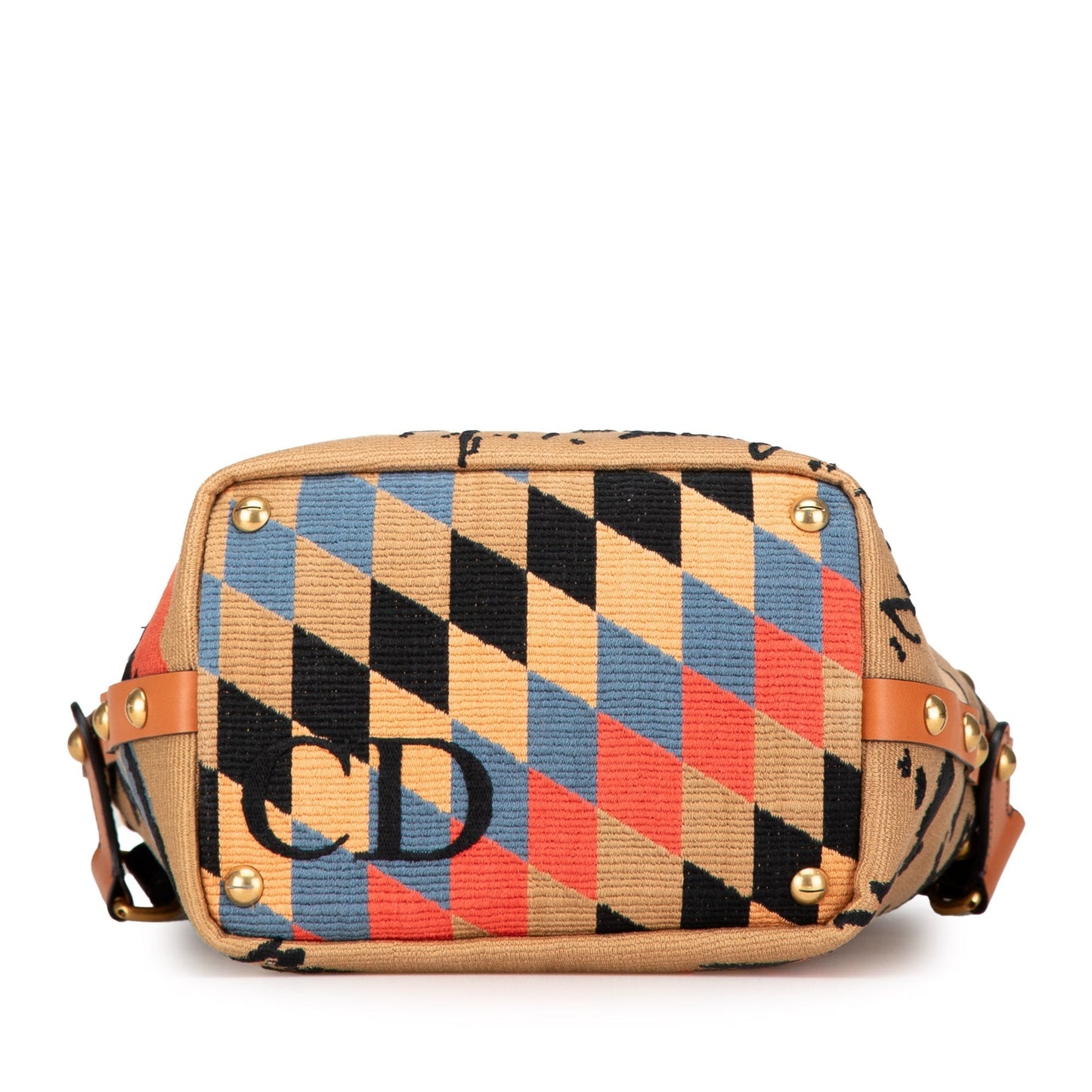 Dior Leather Canvas Handbag