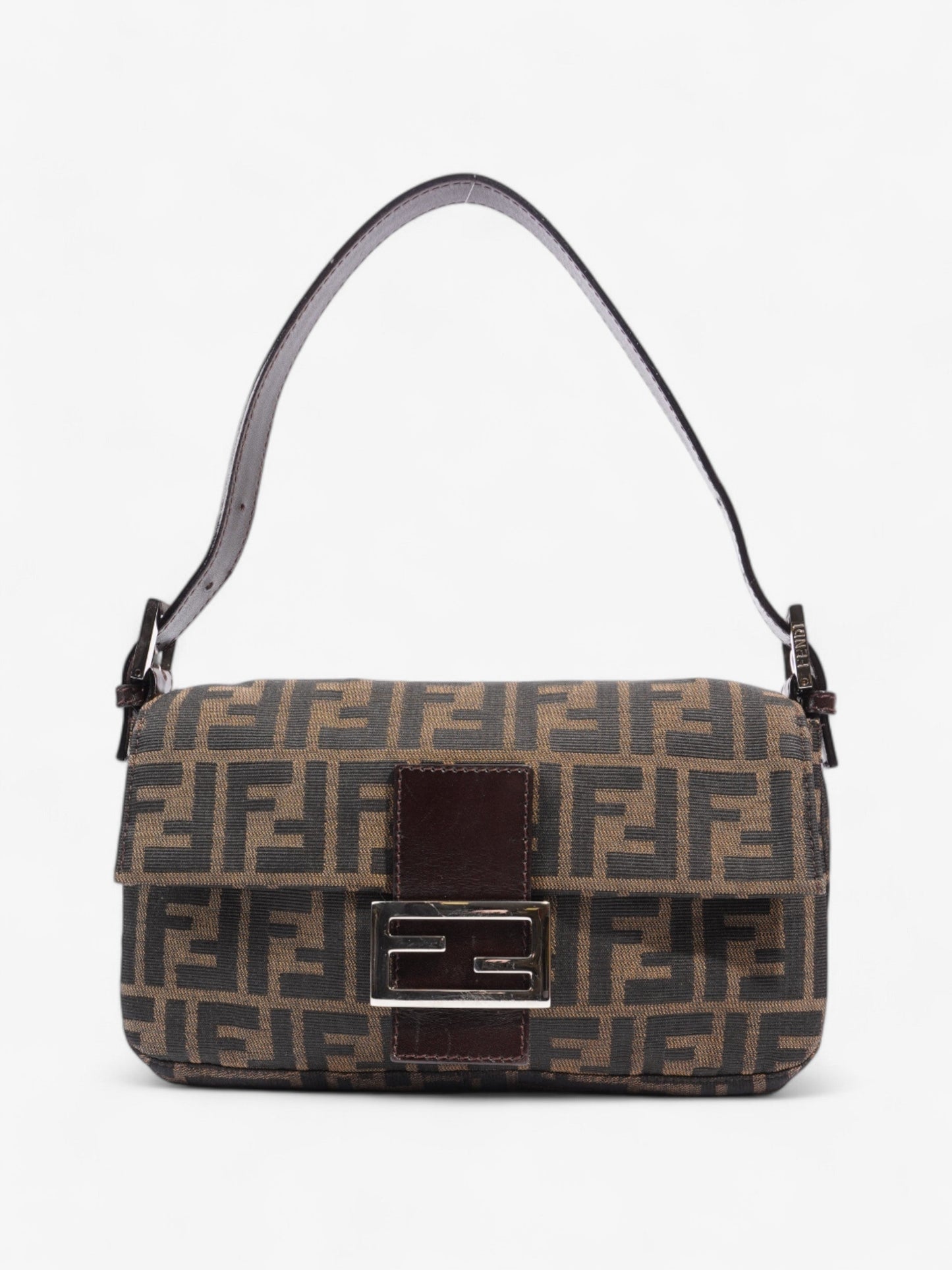 Fendi Baguette Zucca Brown Shoulder Bag Zucca