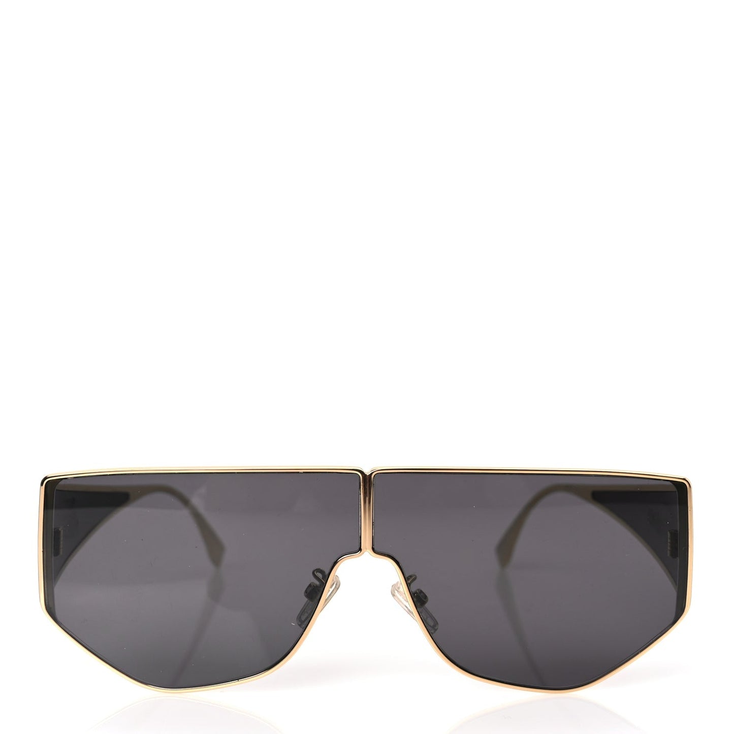 Fendi Metal Disco Geometric Sunglasses FE 40051/U Gold