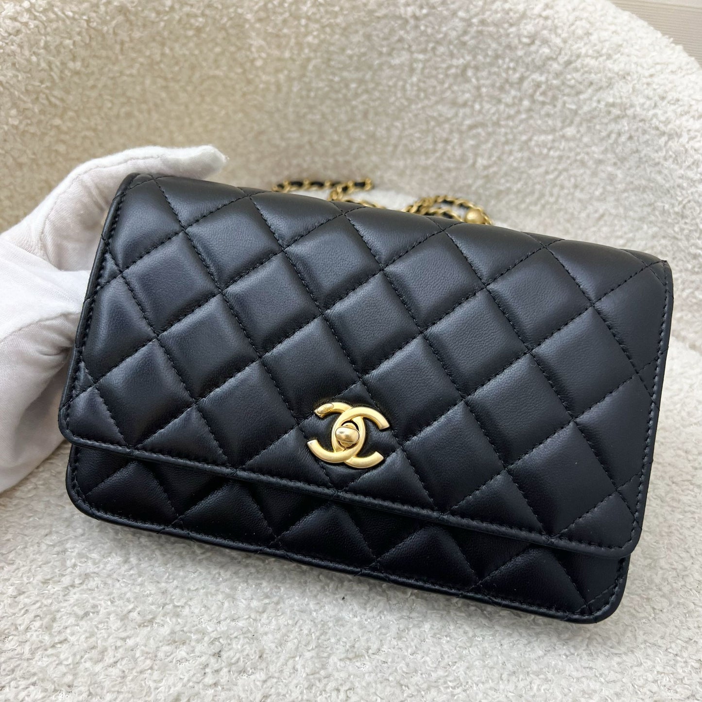 Chanel Pearl Crush Wallet on Chain Crossbody Bag - Rovelle Bags