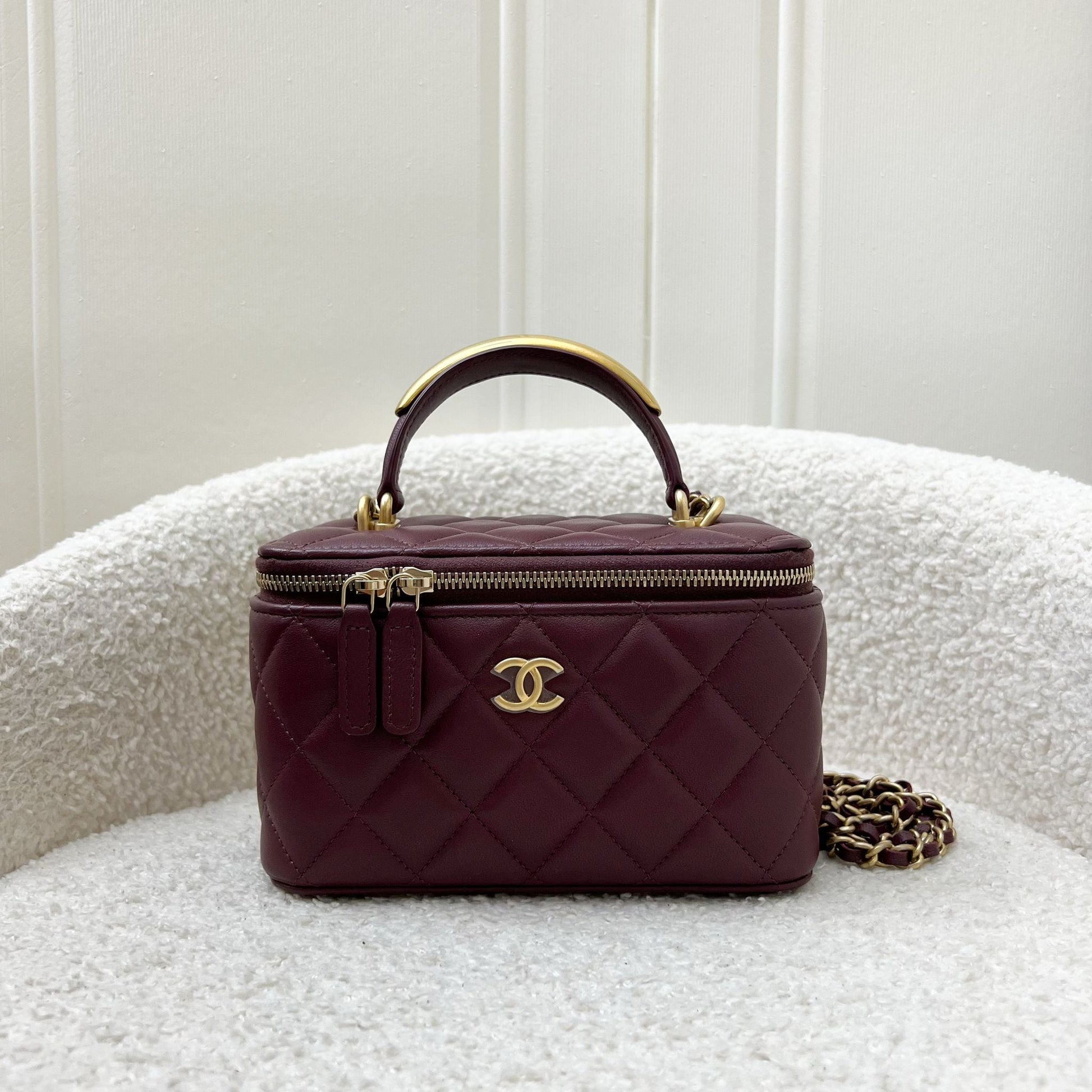 Chanel Top Handle Small Vanity in Handbag - Rovelle Bags