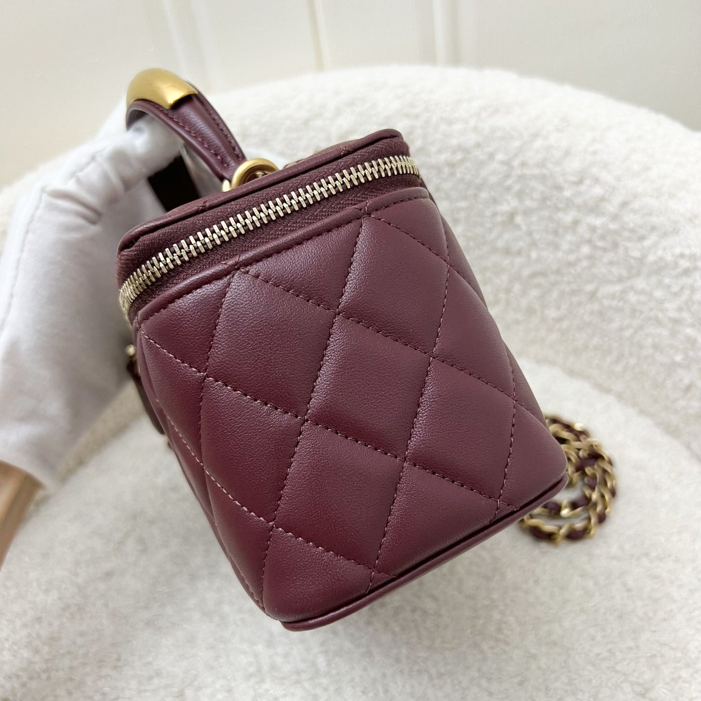Chanel Top Handle Small Vanity in Handbag - Rovelle Bags
