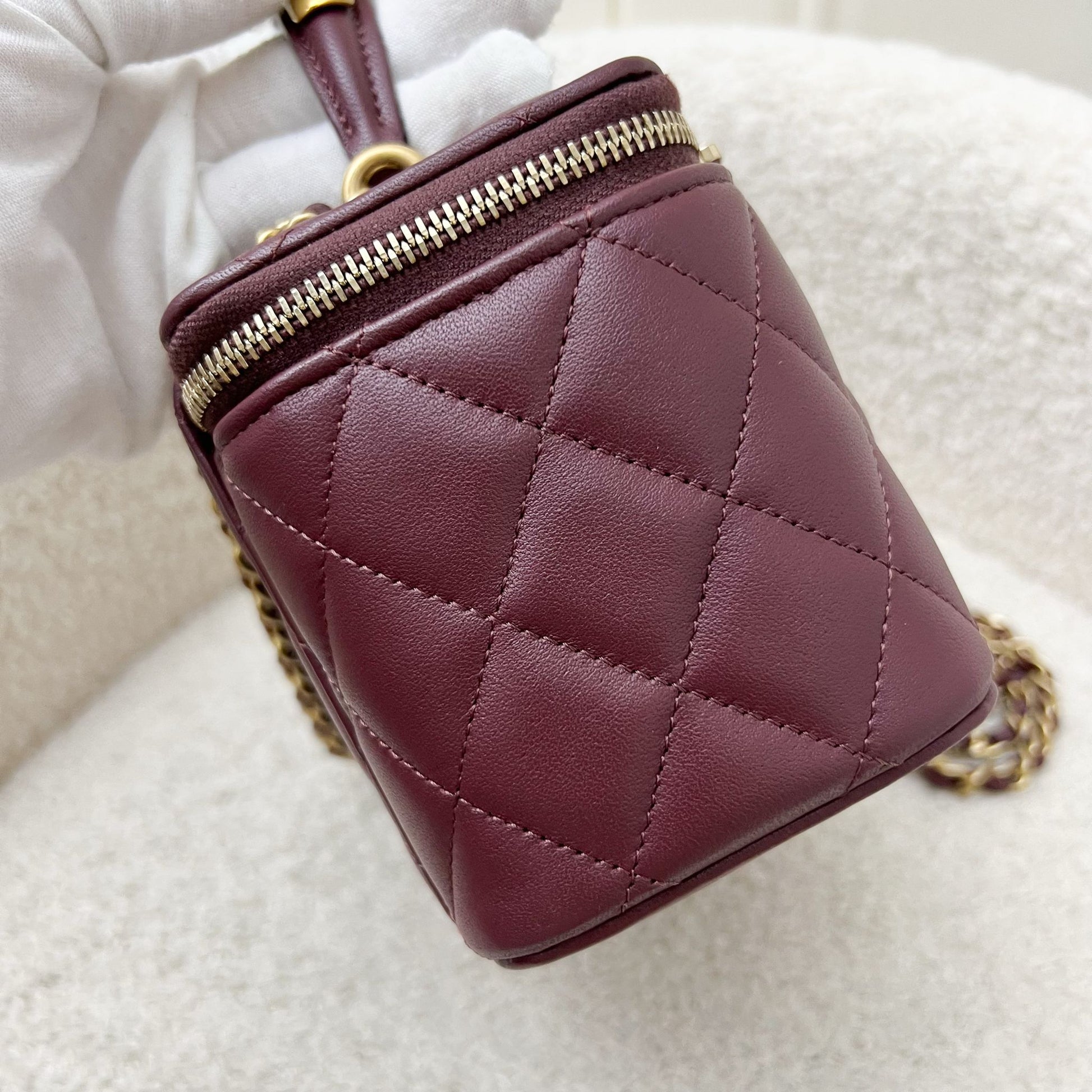 Chanel Top Handle Small Vanity in Handbag - Rovelle Bags