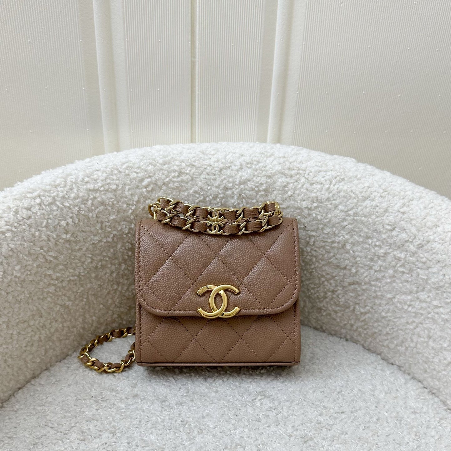 Chanel 22K Coco First Mini Clutch Clutch Bag - Rovelle Bags