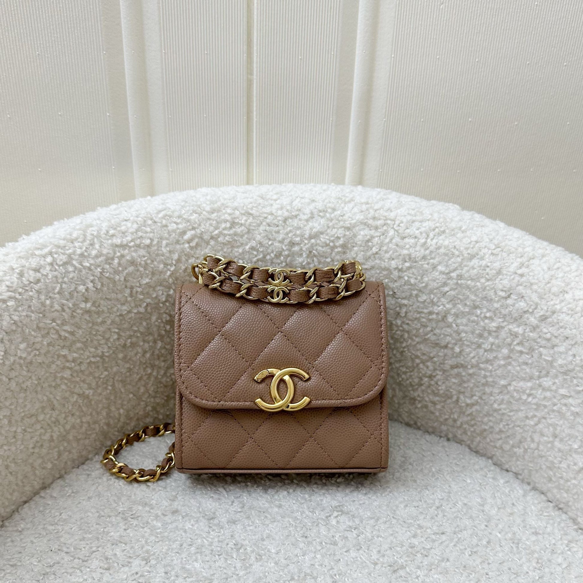 Chanel 22K Coco First Mini Clutch Clutch Bag - Rovelle Bags