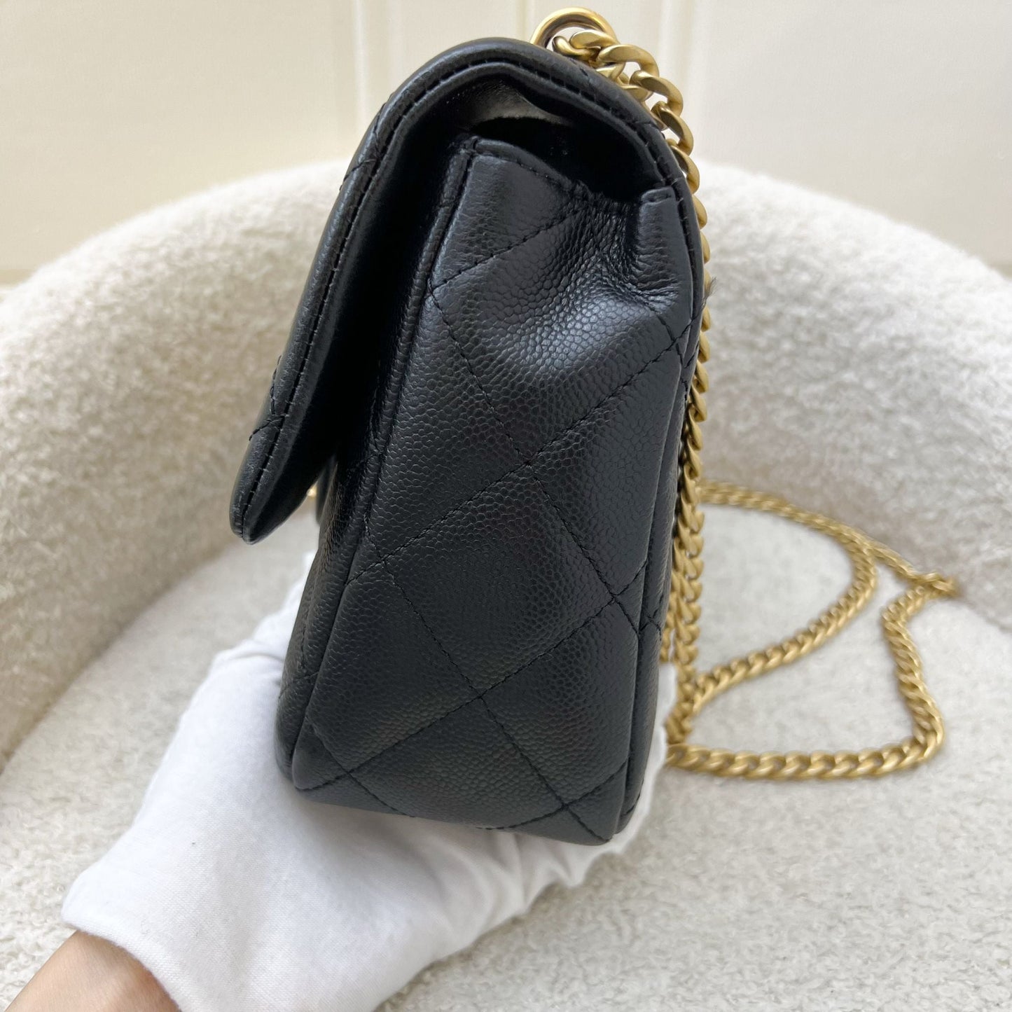 Chanel 24P Heart Adjustable Chain Small Flap Bag - Rovelle Bags