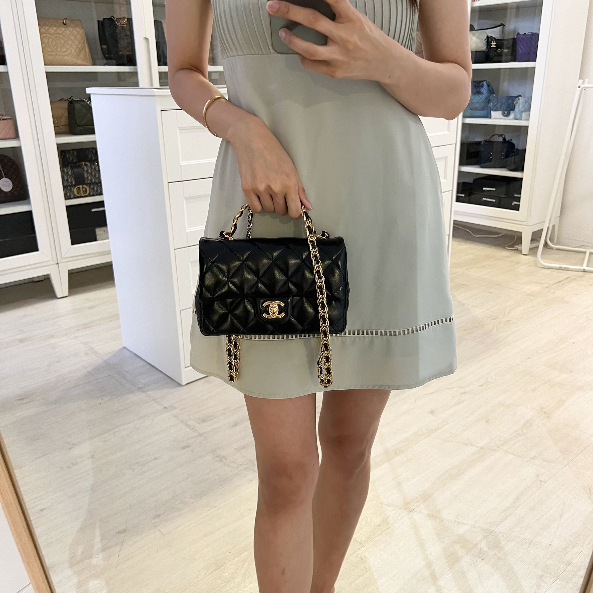 Chanel 23S Top Handle Small / Flap Bag - Rovelle Bags