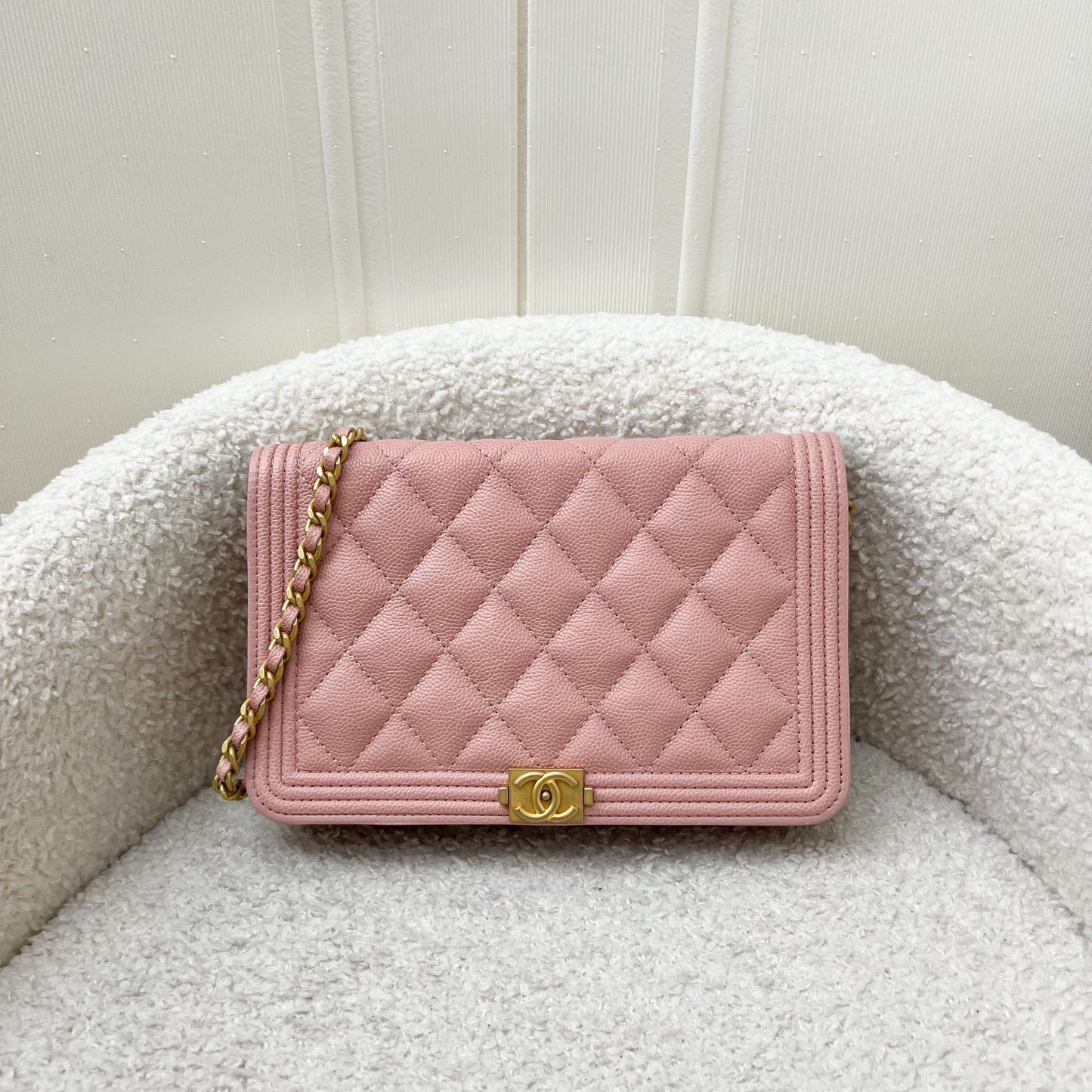 Chanel Boy Wallet on Chain WOC Crossbody Bag - Rovelle Bags