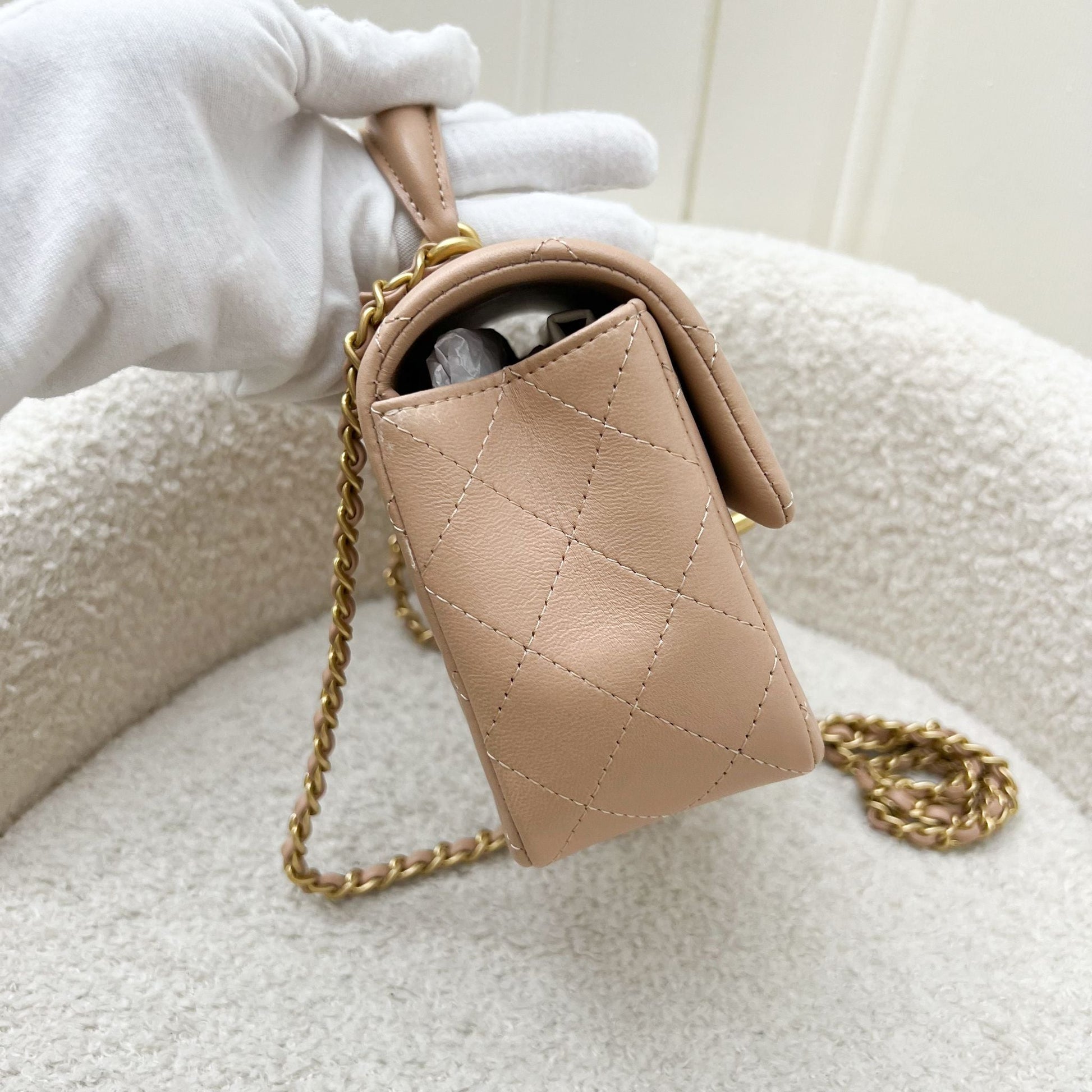 Chanel Top Handle Mini Rectangle Flap Flap Bag - Rovelle Bags