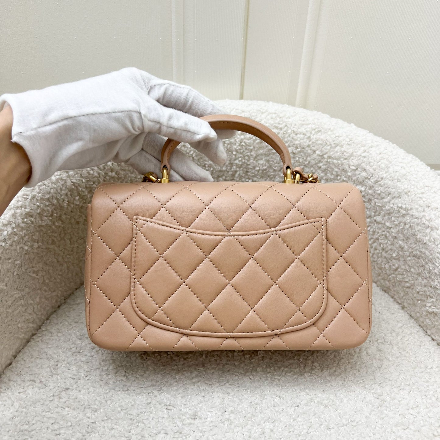 Chanel Top Handle Mini Rectangle Flap Flap Bag - Rovelle Bags
