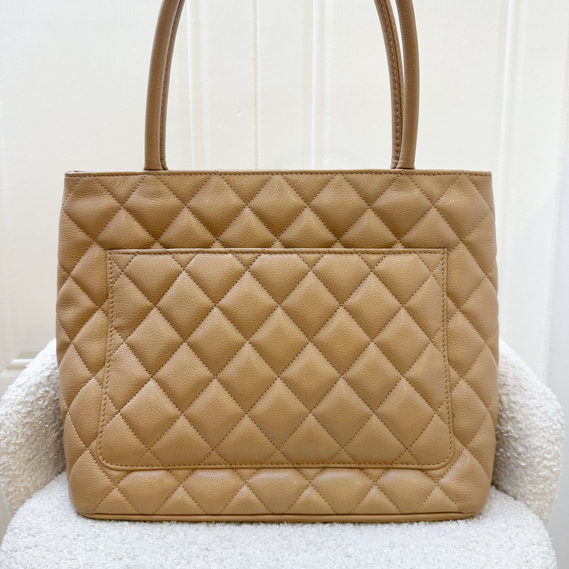 Chanel Medallion Tote in Milk Tea Tote Bag - Rovelle Bags