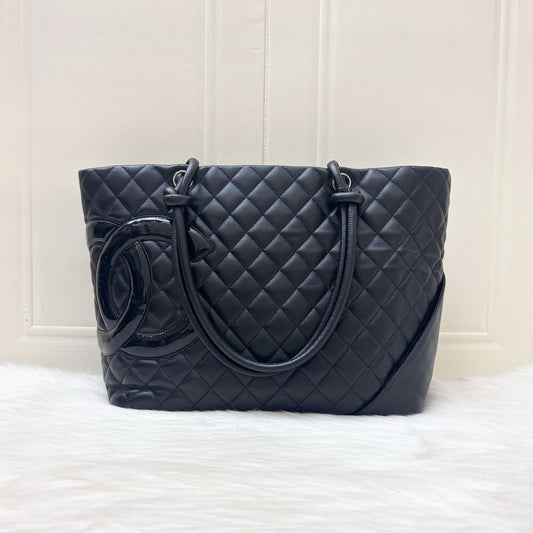 Chanel Cambon Tote in Black Lambskin Tote Bag - Rovelle Bags