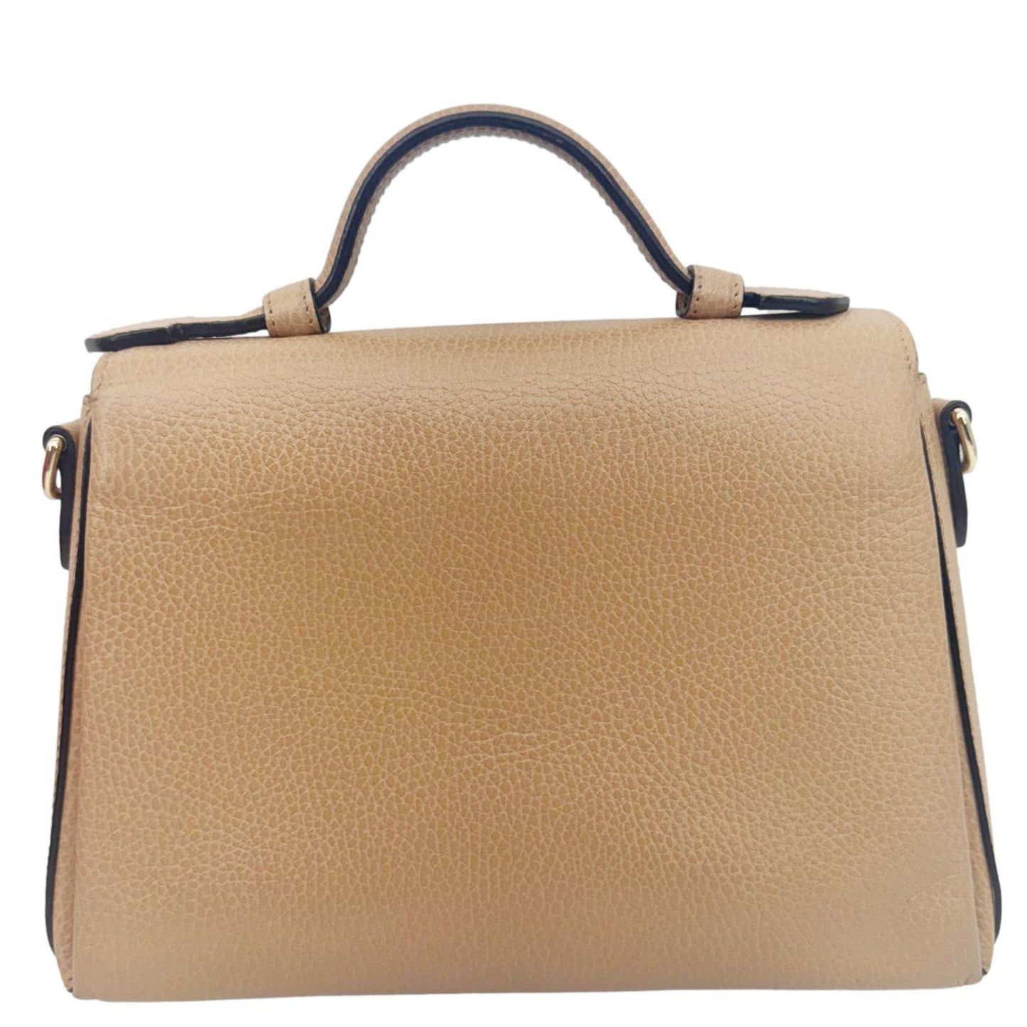GUCCI Interlocking G Dollar Calfskin Leather Crossbody Bag Beige 510302