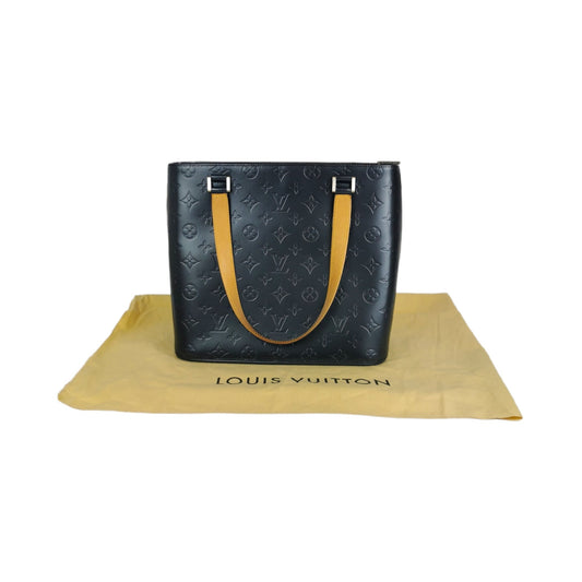 Louis Vuitton Mat Stockton Black Metallic Leather