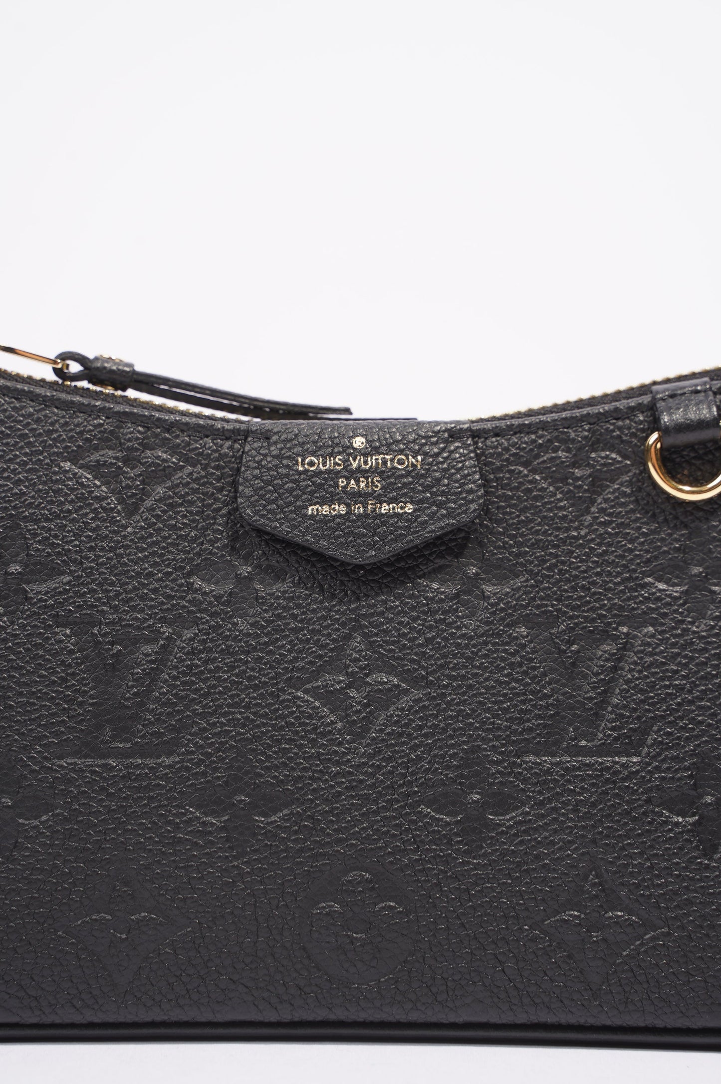 Louis Vuitton Easy Pouch On Chain Black Empreinte Leather