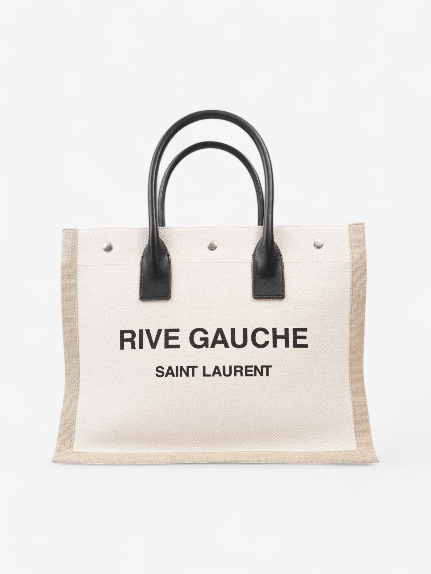 Saint Laurent Canvas Black Tote Bag Style 4