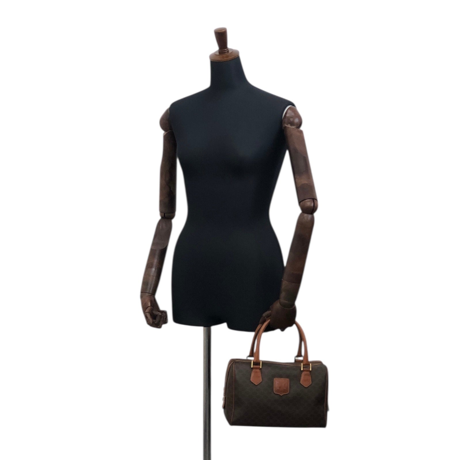 CELINE Small Boston bag Handbag Brown akh2uk