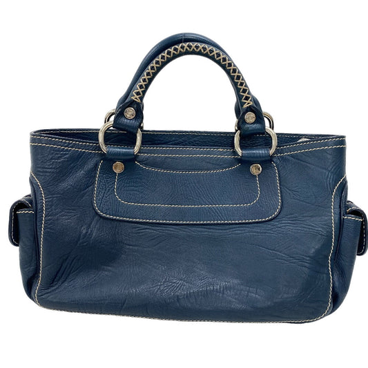 CELINE Handbag leather Navy Boogie bag Women
