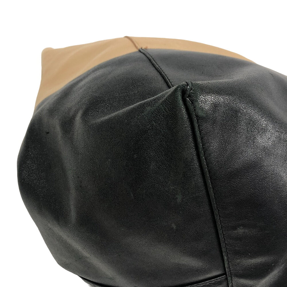 CELINE Tote Bag leather black By color Horizontalkava unisex(Unisex)