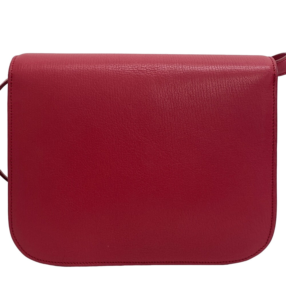 CELINE Shoulder Bag leather pink Classic box Women