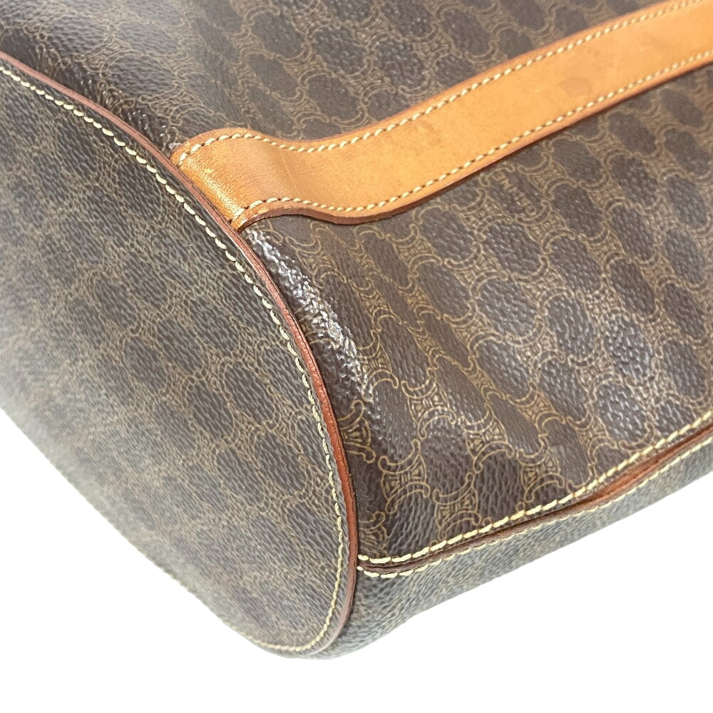 CELINE Tote Bag leather Brown one belt Macadam Women