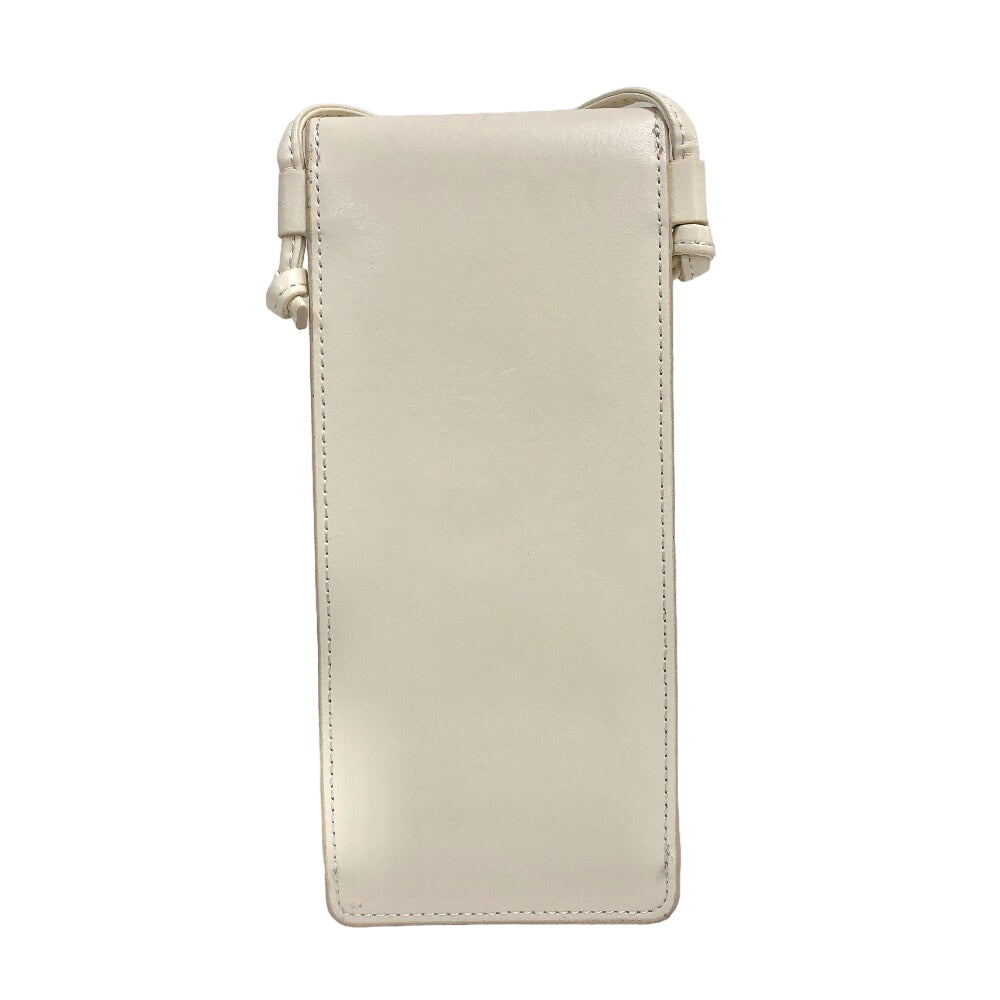 CELINE Pouch leather white Shoulder pouch Women