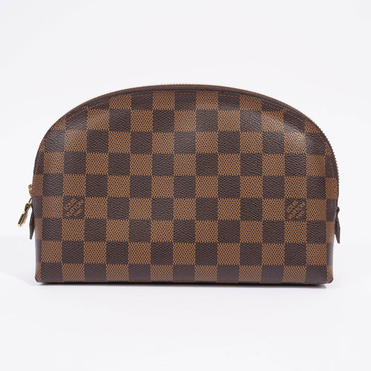 Louis Vuitton Cosmetic Pouch Damier Ebene Coated Canvas MM