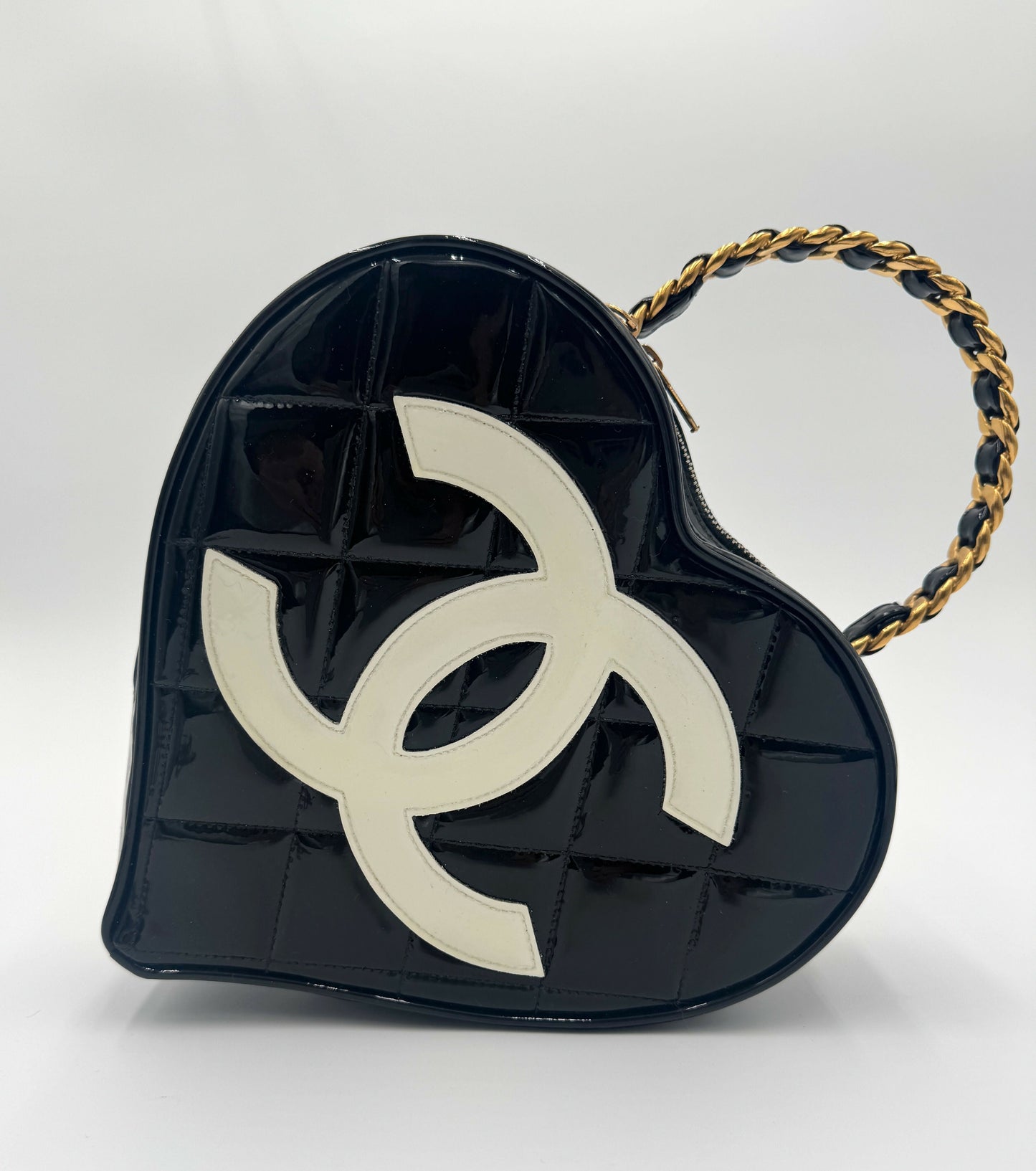 Chanel 1995 Barbie Black Heart Vanity Bag