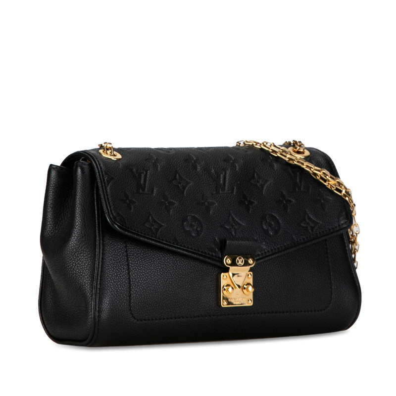 Louis Vuitton Monogram Amplant Sangerman PM Chain Shoulder Bag M48931 Noir Black Leather Louis Vuitton