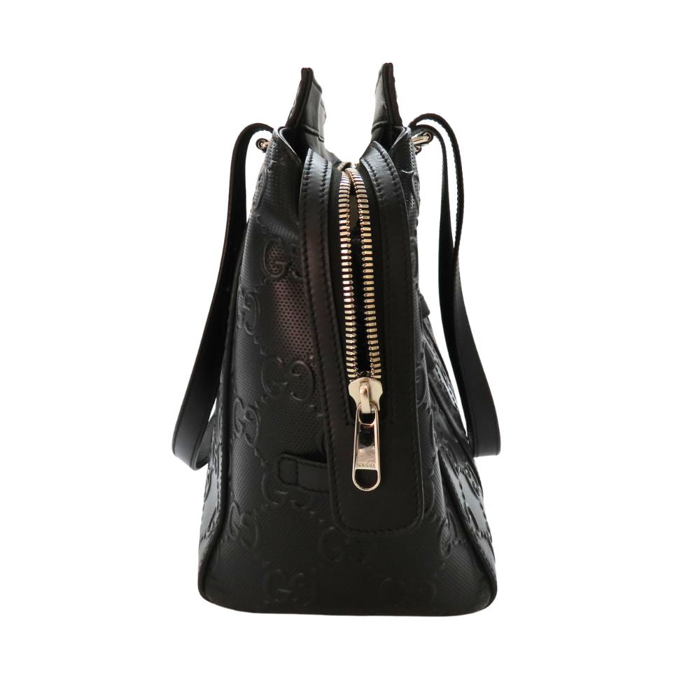 Gucci GG Emboss Tote Bag GG Leather