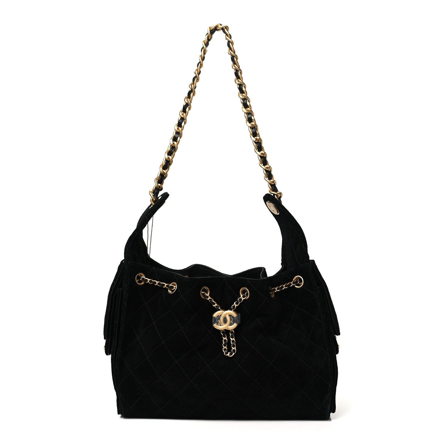 Chanel Suede Quilted Small Chanel 25 Handbag - Rovelle Bags